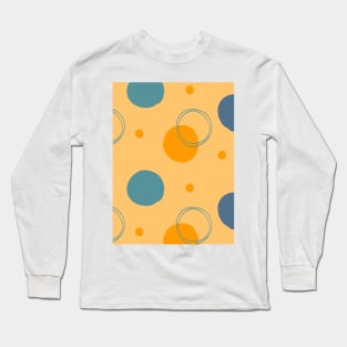 Abstract circle pastel pattern Long Sleeve T-Shirt